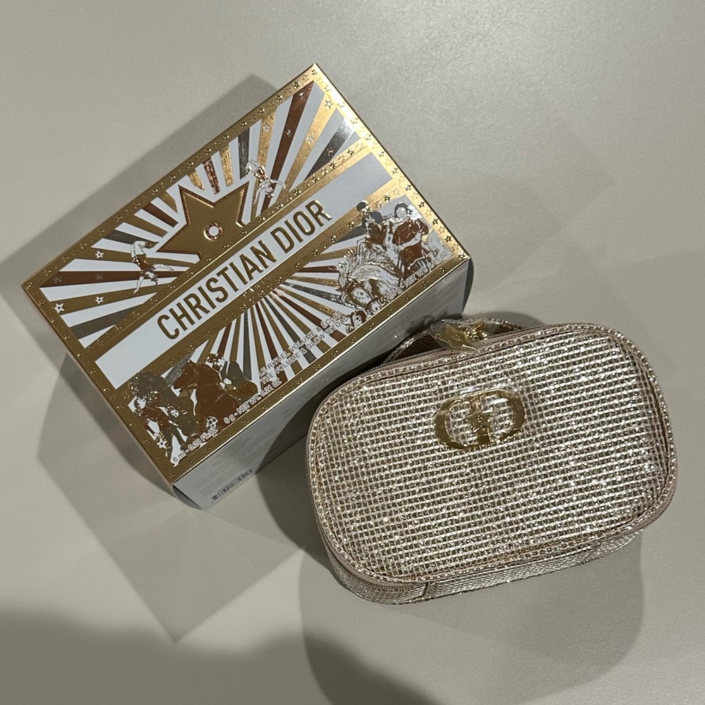 Dior Shimmering Gold Cosmetic Case
